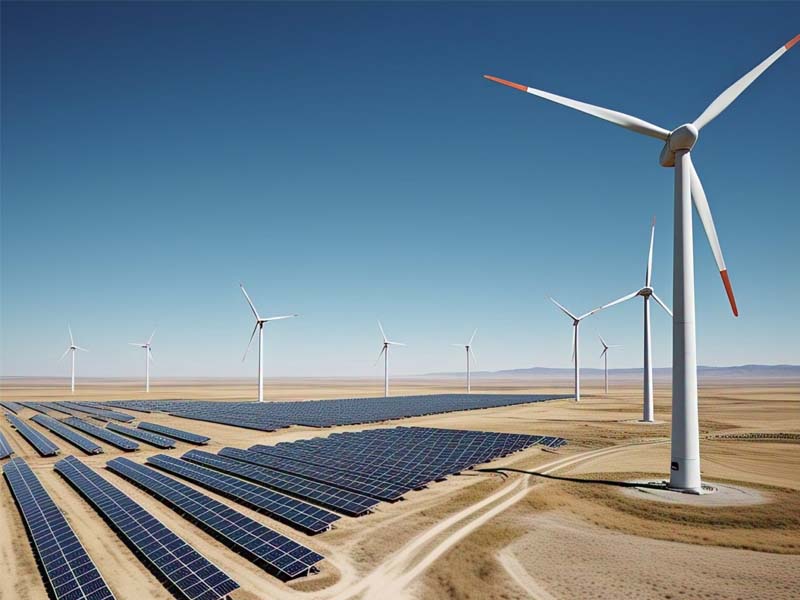 Solar Panels and Wind Turbines